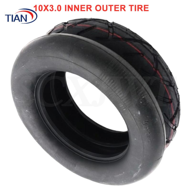 Scooter Tire - إطار داخلي وخارجي مقاس 10x3.0 مناسب