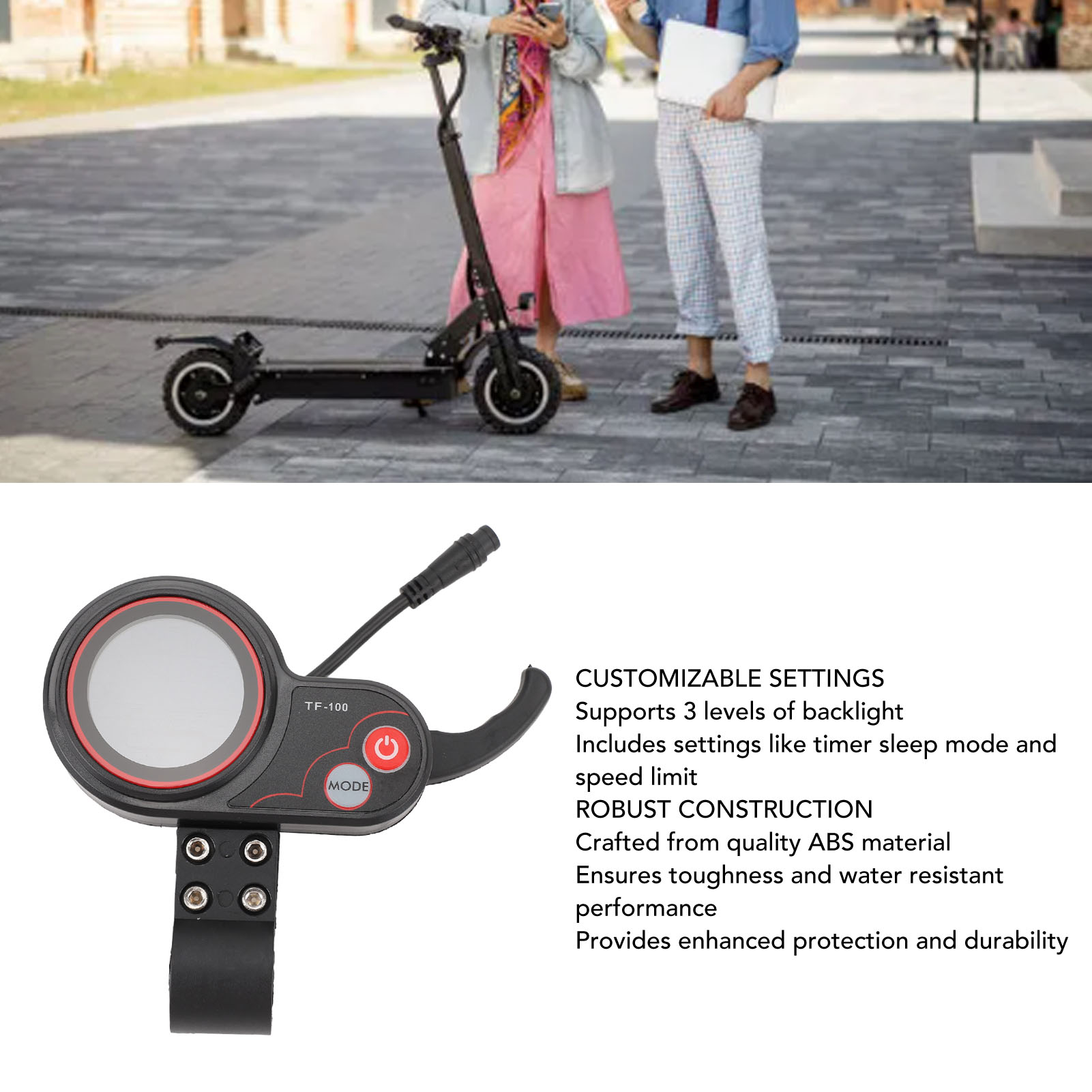 Scooter Electric - شاشة LCD لسكوتر كهربائي 48 فولت