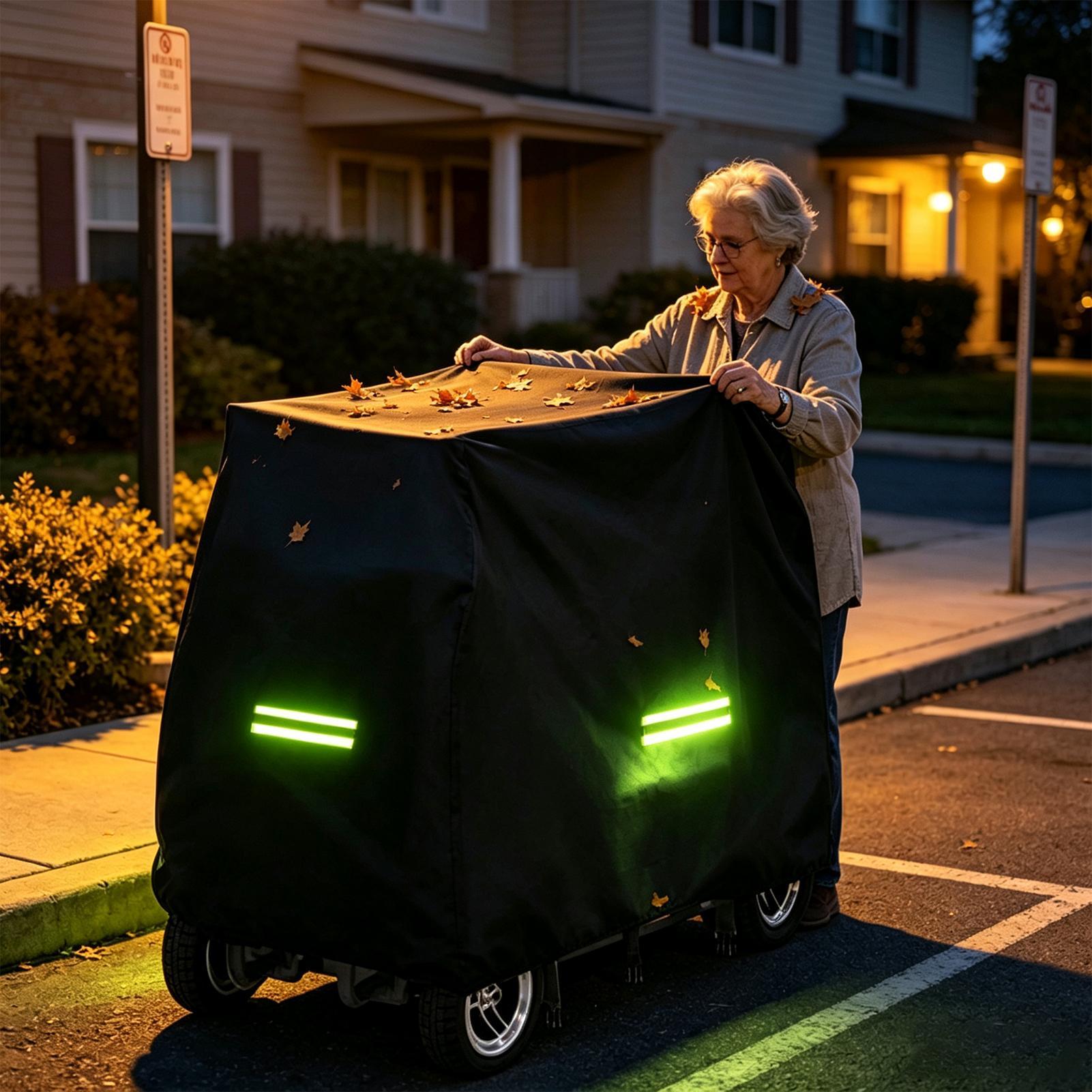 غطاء سكوتر التنقل المقاوم للما - مراجعة Electric Scooter Rain Cover وسعره