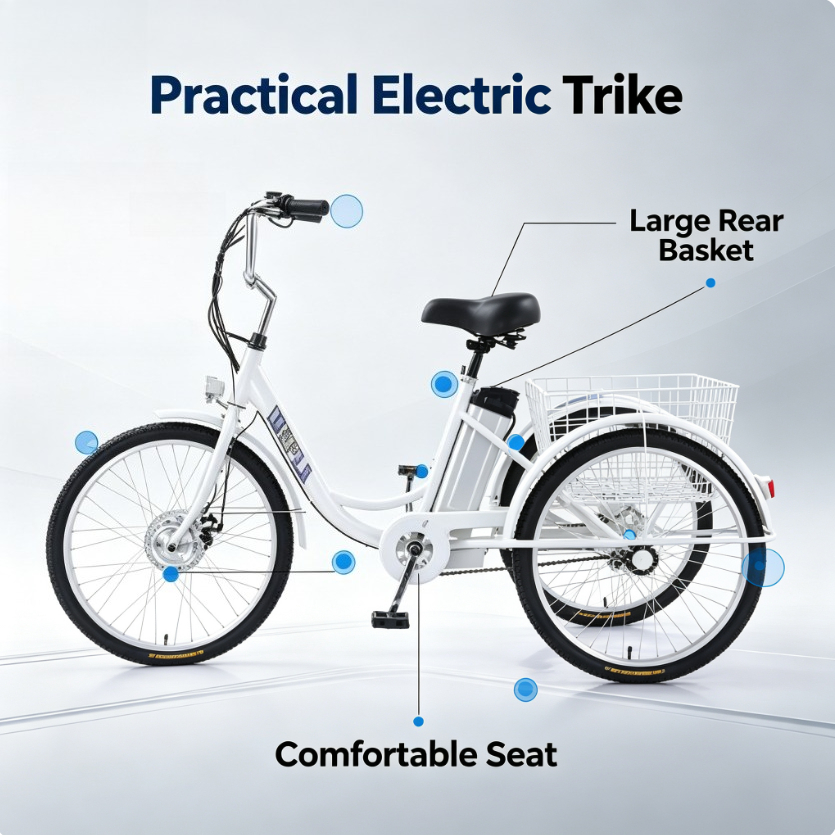دراجة ثلاثية العجلات كهربائية  - مراجعة Electric Scooter Adults وسعره