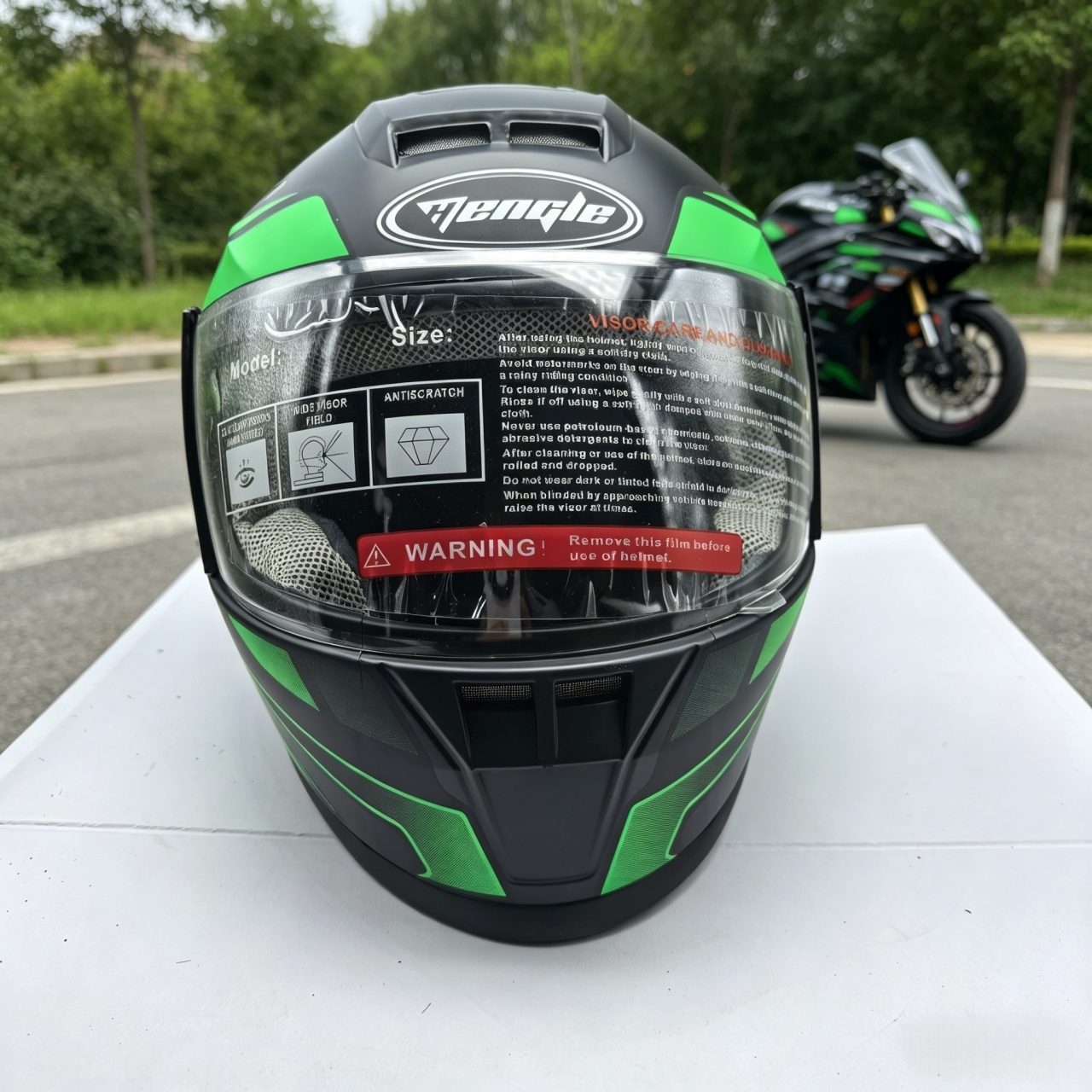 خوذة دراجة نارية كاملة الوجه ل - مراجعة Scooter Helmet Set وسعره