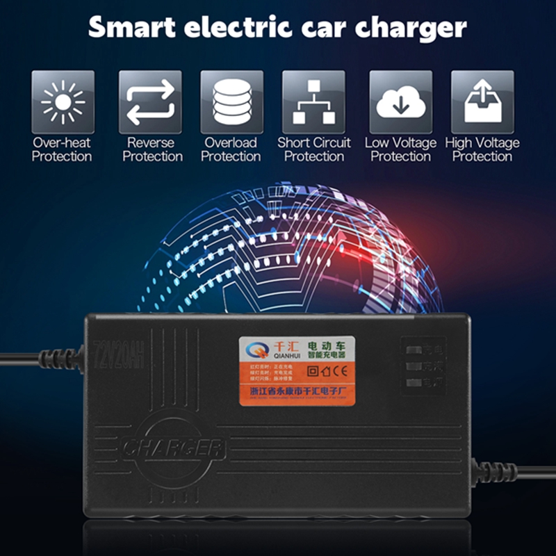 شاحن بطارية دراجة نارية 72 فول - مراجعة Electric Scooter Charger وسعره