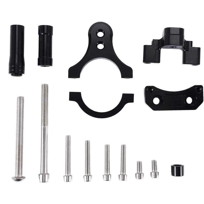 طقم حامل تثبيت ممتص الصدمات لت - مراجعة Steering Damper Stabilizer Kit Cnc وسعره