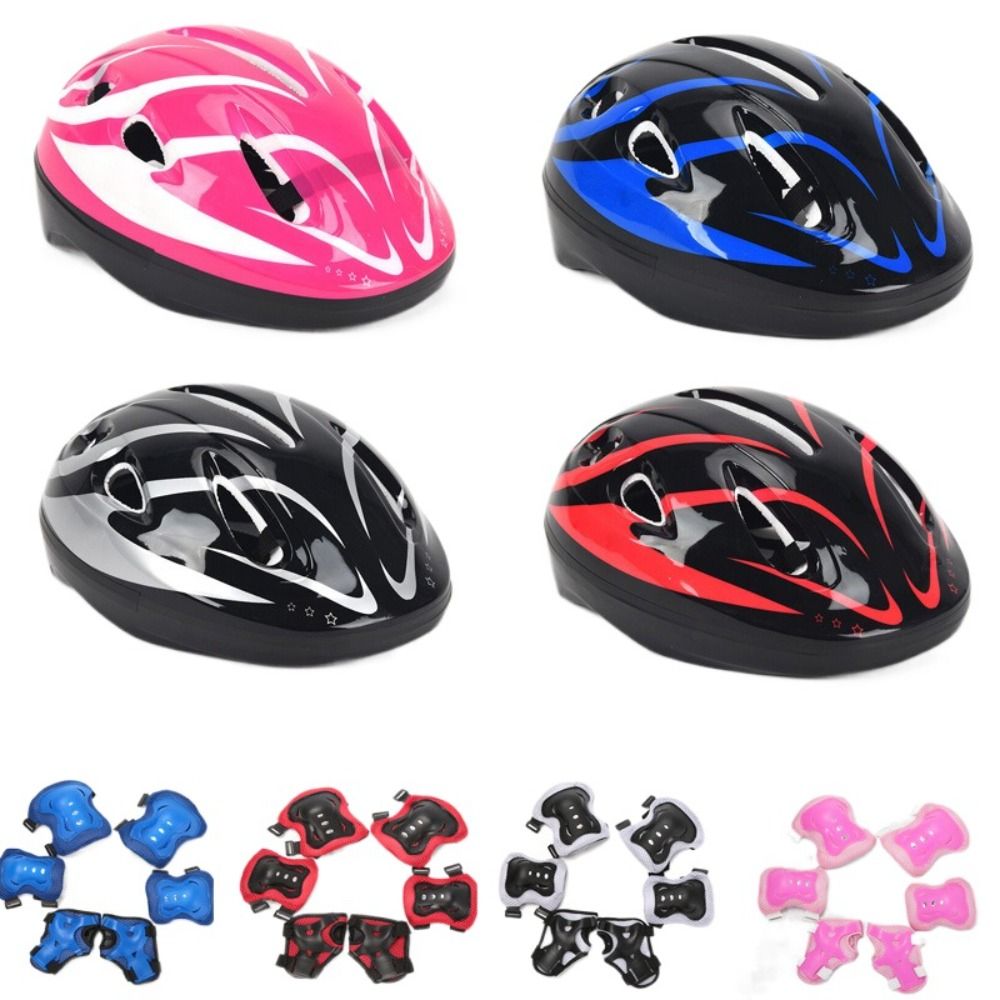 وسادات الركبة والكوع للأطفال ، - مراجعة Scooter Helmet Set وسعره