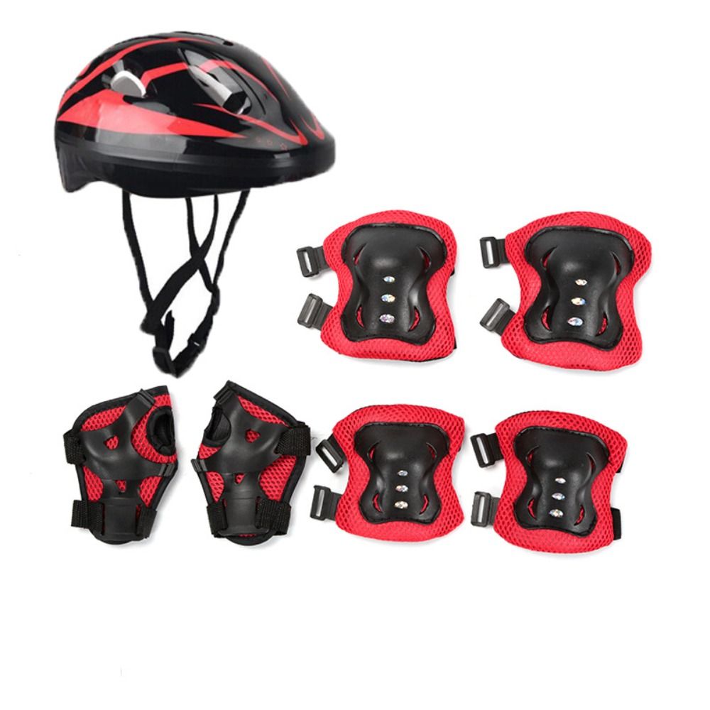وسادات الركبة والكوع للأطفال ، - مراجعة Scooter Helmet Set وسعره