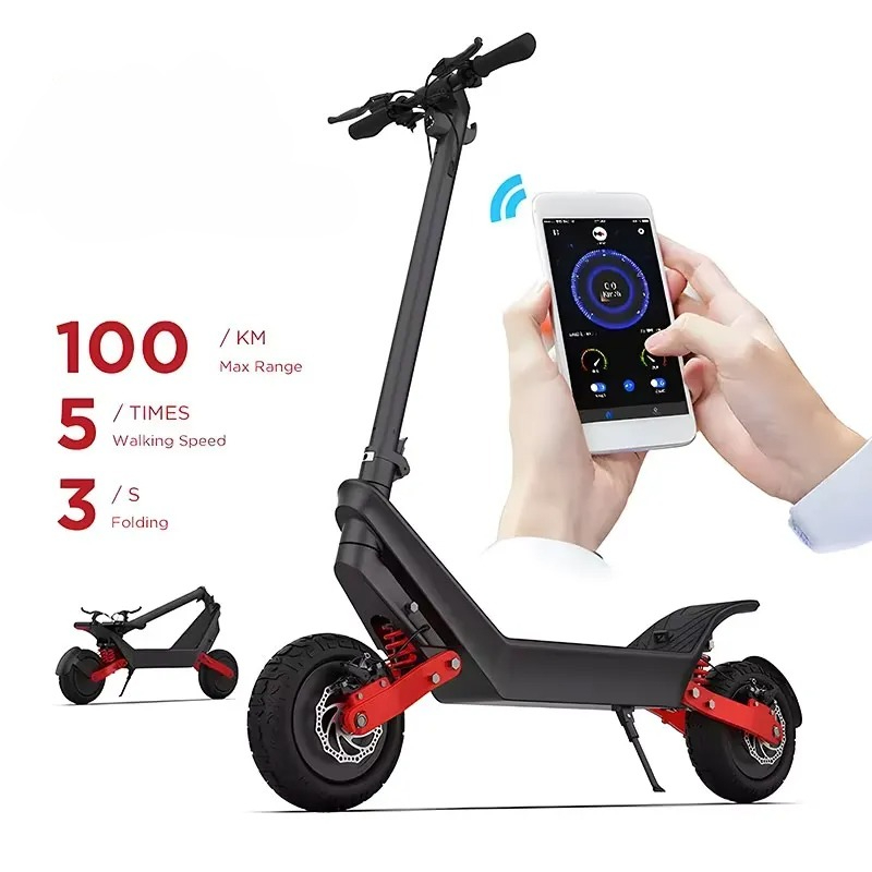 سكوتر كهربائي قوي X10 بمحركين  - مراجعة Electric Scooter Adults وسعره