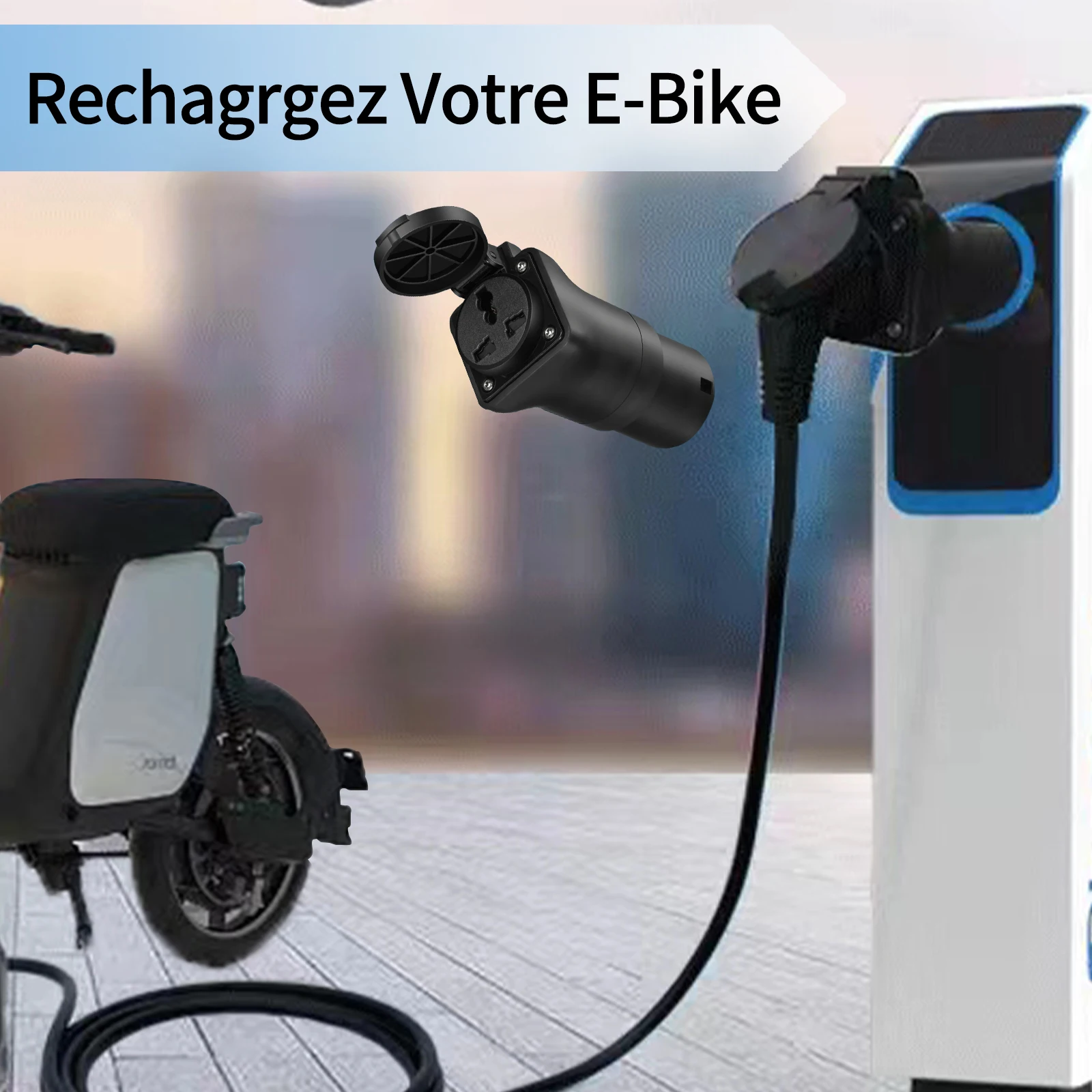 Type2 EV مهايئ شاحن EVSE IEC62 - مراجعة Electric Scooter Charger وسعره