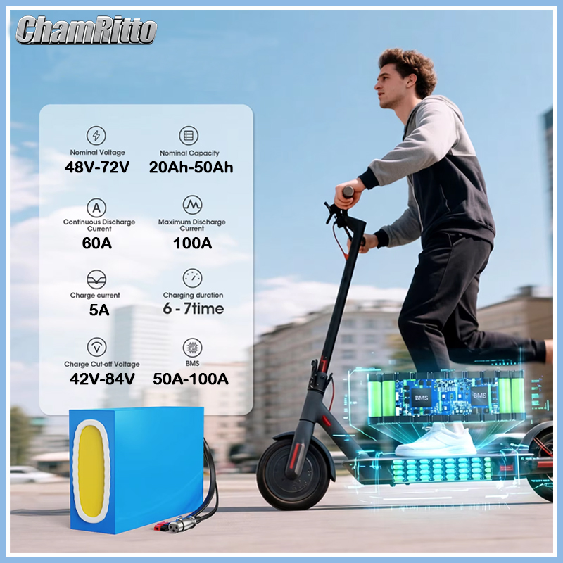 بطارية دراجة كهربائية 21700 سك - مراجعة 60V 30Ah 21700 Battery Pack وسعره