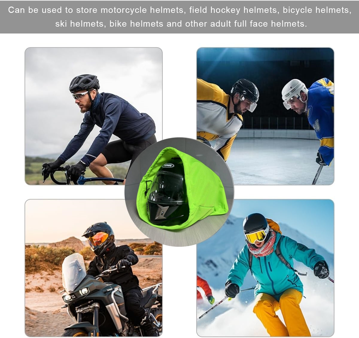 حقيبة تخزين خوذة الدراجة النار - مراجعة Scooter Helmet Set وسعره